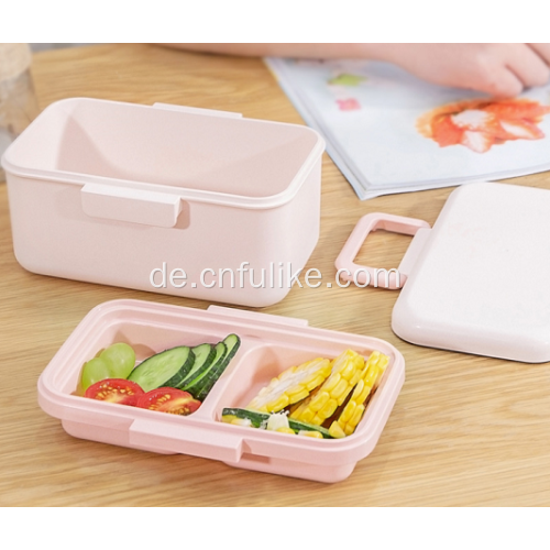 Doppelschichten Bambusfaser Bento Lunch Box